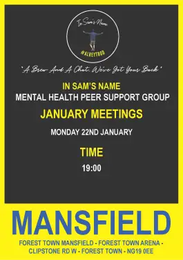 Click Here To Enlarge This Photo Of Mansfield Talk and Support Meeting Dates in January 2024