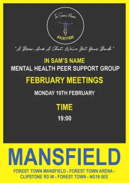 Click Here To Enlarge This Photo Of Mansfield Talk and Support Meeting Dates in February 2024