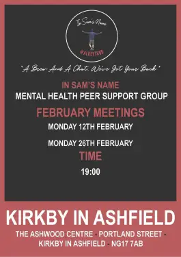 Click Here To Enlarge This Photo Of Ashfield Talk and Support Meeting Dates in February 2024