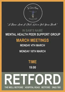 Click Here To Enlarge This Photo Of Retford Talk and Support Meeting Dates March 2024