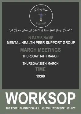 Click Here To Enlarge This Photo Of Worksop Talk and Support Meeting Dates March 2024