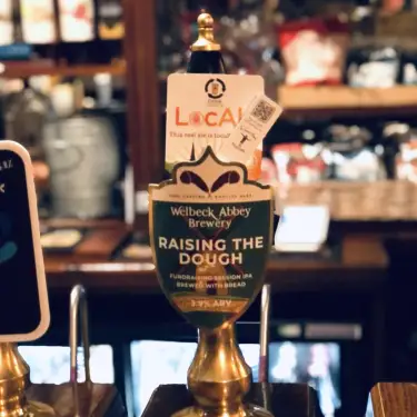 Click Here To Enlarge This Photo Of The launch of Welbeck Abbey Brewery Charity Beer Raising the Dough