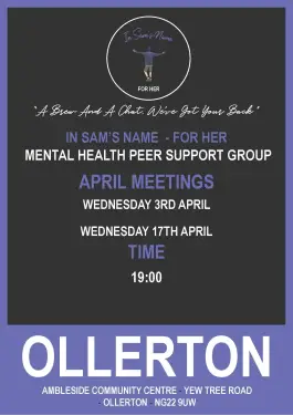 Click Here To Enlarge This Photo Of Ollerton Ladies Talk and Support Meeting Dates in April 2024