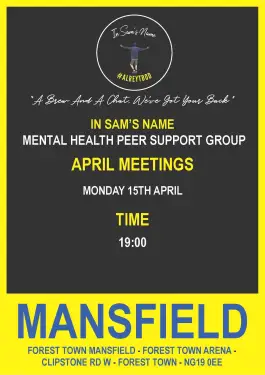 Click Here To Enlarge This Photo Of Mansfield Talk and Support Meeting Dates in April 2024