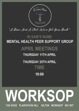Click Here To Enlarge This Photo Of Worksop Talk and Support Meeting Dates April 2024