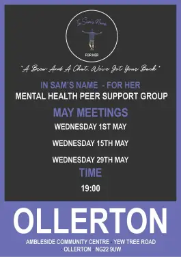 Click Here To Enlarge This Photo Of Ollerton Ladies Talk and Support Meeting Dates in May 2024