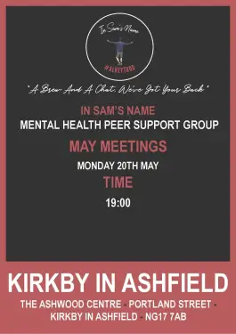 Click Here To Enlarge This Photo Of Ashfield Talk and Support Meeting Dates in May 2024