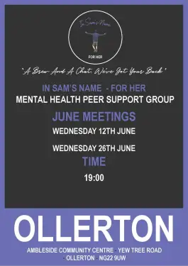 Click Here To Enlarge This Photo Of Ollerton Ladies Talk and Support Meeting Dates in June 2024