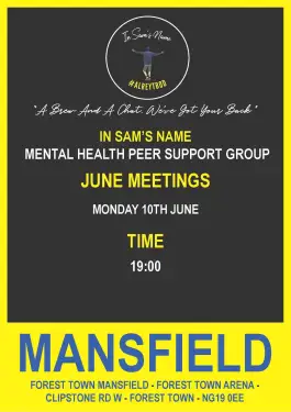 Click Here To Enlarge This Photo Of Mansfield Talk and Support Meeting Dates in June 2024