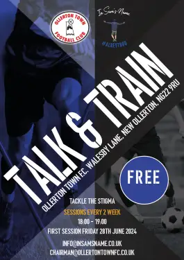 Click Here To Enlarge This Photo Of ISN X Ollerton Town F.C. Train & Talk