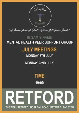 Click Here To Enlarge This Photo Of Retford Talk and Support Meeting Dates July 2024