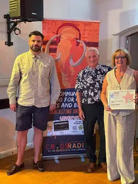 Click Here To Enlarge This Photo Of In Sam's Name wins Crags Radio Appreciation Award