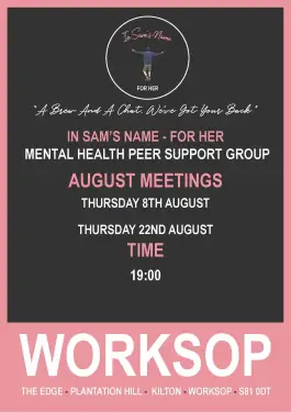 Click Here To Enlarge This Photo Of Worksop Ladies Talk and Support Meetings August 2024