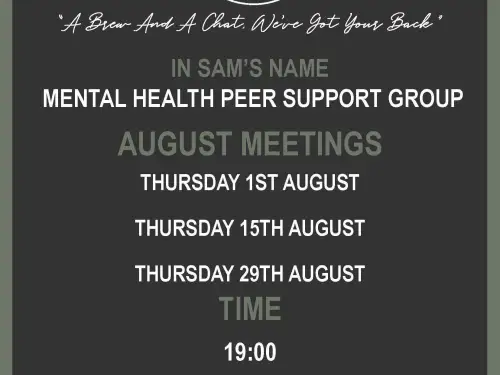 Worksop Talk and Support Meeting Dates August 2024