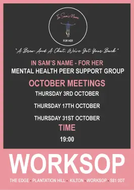 Click Here To Enlarge This Photo Of Worksop Ladies Talk and Support Meetings October 2024