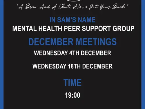 Ollerton Talk and Support Meeting Dates in December 2024