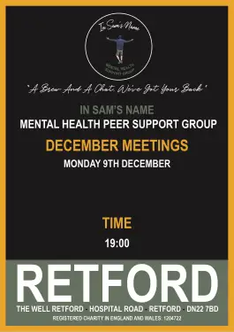 Click Here To Enlarge This Photo Of Retford Talk and Support Meeting Dates December 2024