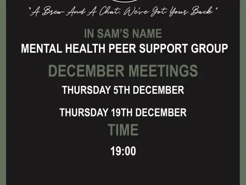Worksop Talk and Support Meeting Dates December 2024