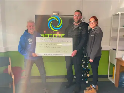Gusto Community Fund Cheque Presentation