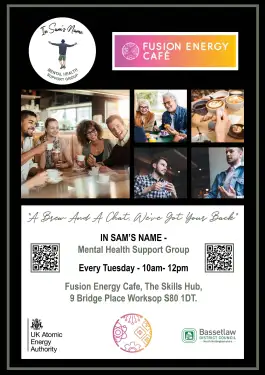 Click Here To Enlarge This Photo Of In Sam's Name X Fusion Energy Café Weekly Daytime Meetings