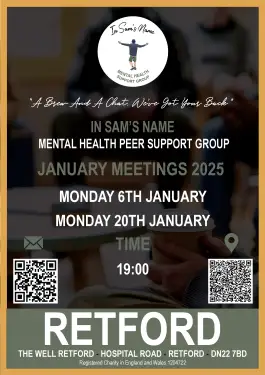 Click Here To Enlarge This Photo Of Retford Talk and Support Meeting Dates January 2025