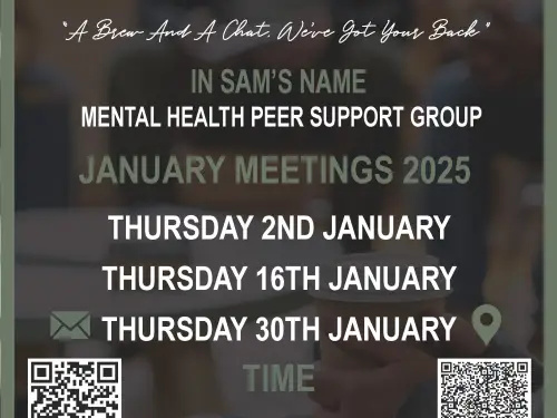 Worksop Talk and Support Meeting Dates January 2025