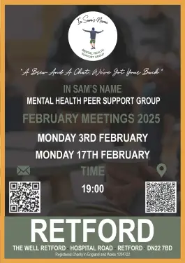 Click Here To Enlarge This Photo Of Retford Talk and Support Meeting Dates February 2025