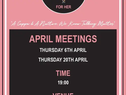 April Talk and Support Meetings 2023 For Her