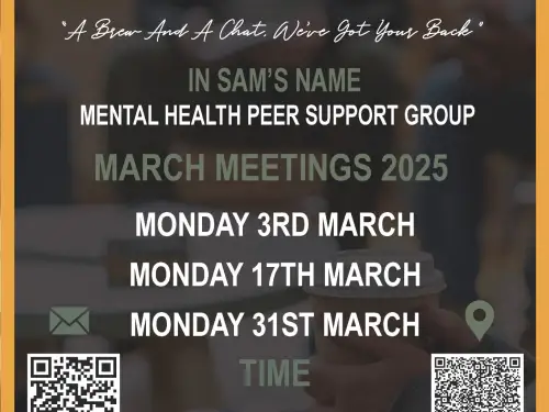 Retford Talk and Support Meeting Dates March 2025