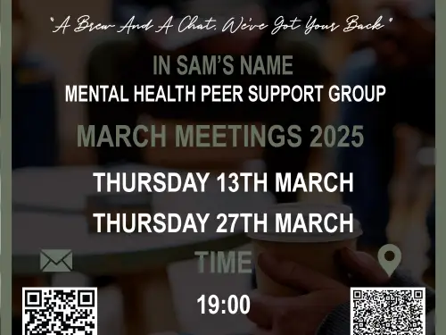 Worksop Talk and Support Meeting Dates March 2025