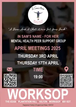 Click Here To Enlarge This Photo Of Worksop Ladies Talk and Support Meetings April 2025