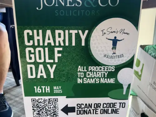 Jones & Co Charity Golf Day for In Sam's Name
