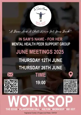 Click Here To Enlarge This Photo Of Worksop Ladies Talk and Support Meetings June 2025