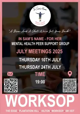Click Here To Enlarge This Photo Of Worksop Ladies Talk and Support Meetings July 2025