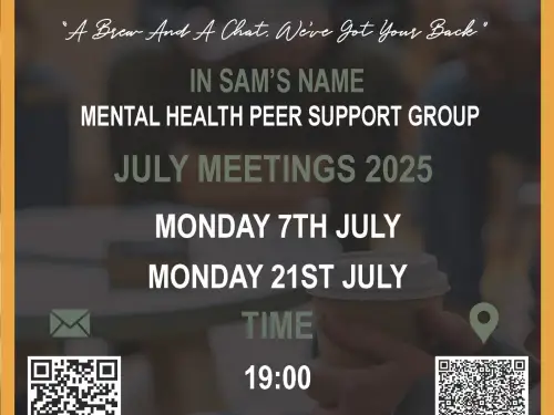 Retford Talk and Support Meeting Dates July 2025