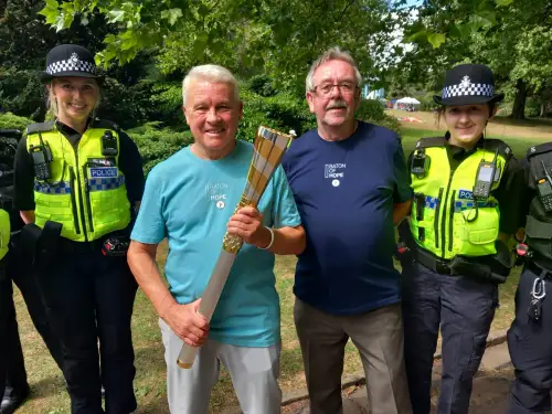 Click Here To Enlarge This Photo Of Baton of Hope Walk in Remembrance of Sam