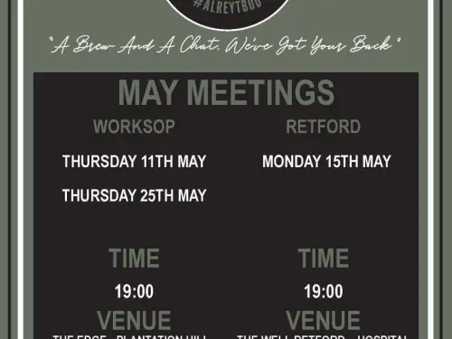Bassetlaw Talk and Support Meeting Dates in May 2023