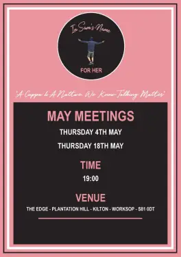 Click Here To Enlarge This Photo Of Talk and Support Meeting Dates in May 2023 - For Her