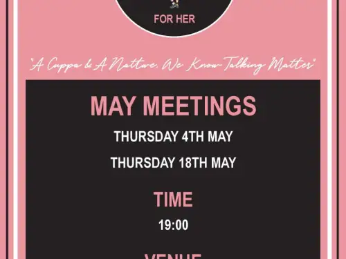 Talk and Support Meeting Dates in May 2023 - For Her