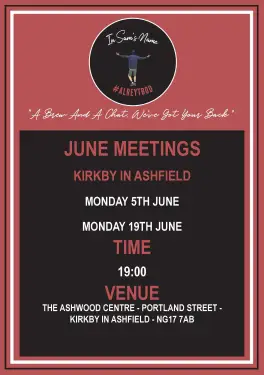 Click Here To Enlarge This Photo Of Ashfield Talk and Support Meeting Dates in June 2023