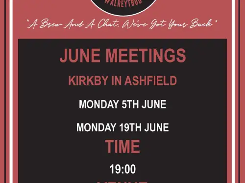 Ashfield Talk and Support Meeting Dates in June 2023
