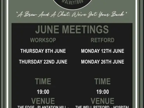 Bassetlaw Talk and Support Meeting Dates June 2023