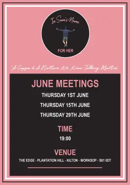 Click Here To Enlarge This Photo Of Ladies Worksop Talk and Support Meeting Dates June 2023