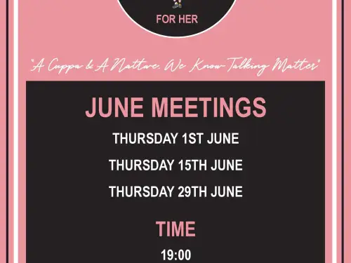 Ladies Worksop Talk and Support Meeting Dates June 2023