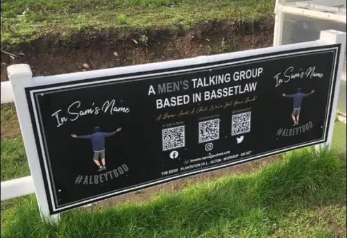 Click Here To Enlarge This Photo Of In Sam’s Name  🤝 SJR Worksop F.C.