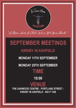 Click Here To Enlarge This Photo Of Ashfield Talk and Support Meeting Dates in September 2023