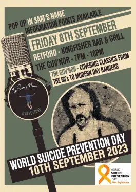 Click Here To Enlarge This Photo Of WSPD In Sam's Name Information Points and Music