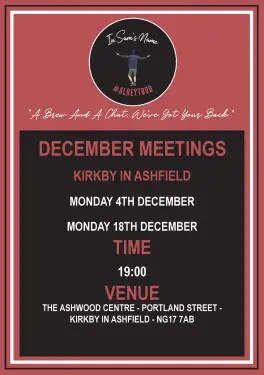 Click Here To Enlarge This Photo Of Ashfield Talk and Support Meeting Dates in December 2023