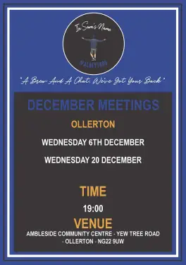 Click Here To Enlarge This Photo Of Ollerton Talk and Support Meeting Dates in December 2023