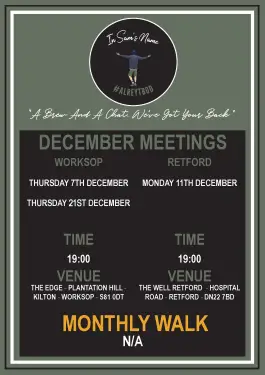 Click Here To Enlarge This Photo Of Bassetlaw Talk and Support Meeting Dates December 2023